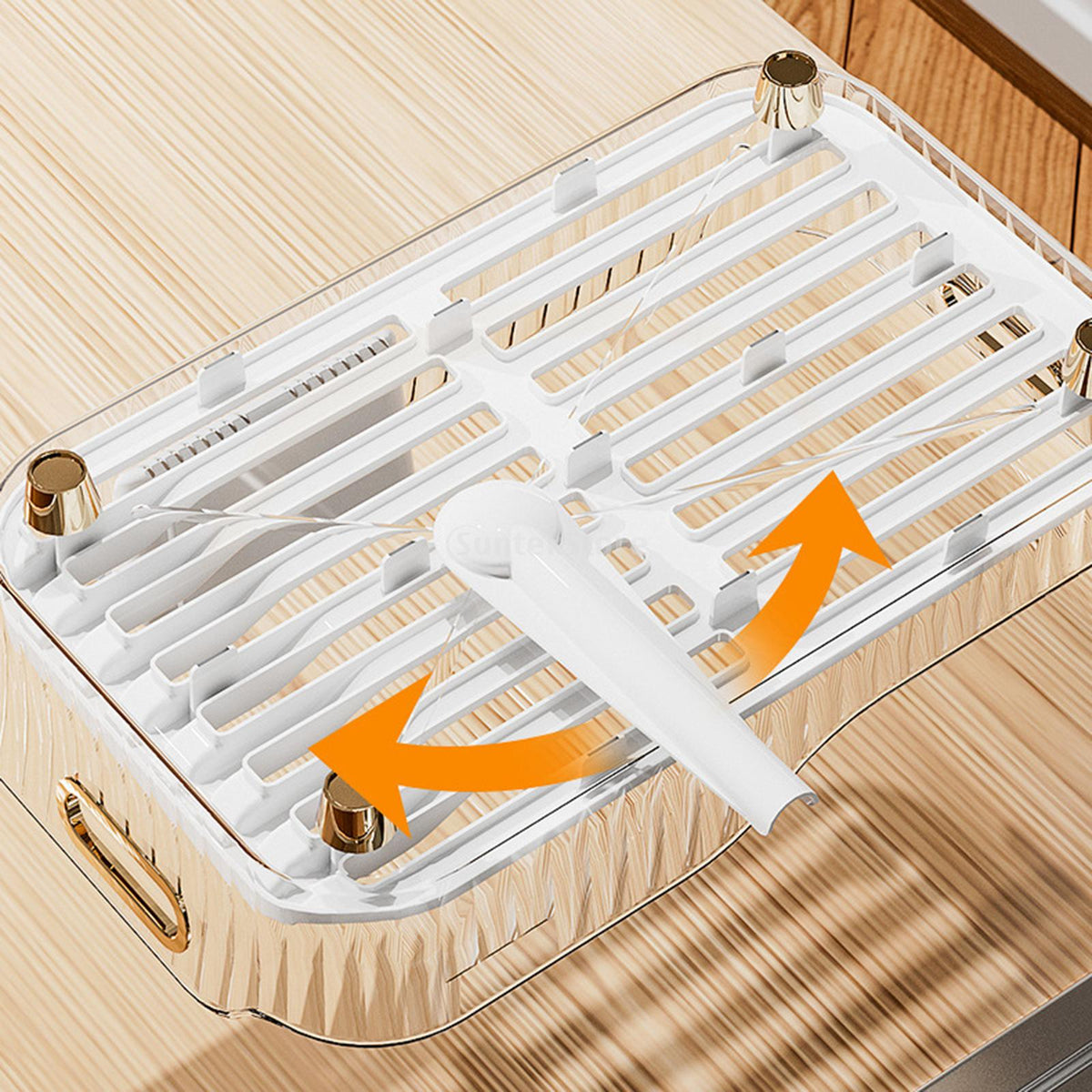 Sikunuo | Kitchen Space Saving Dish Drainer Vegetable Basket
