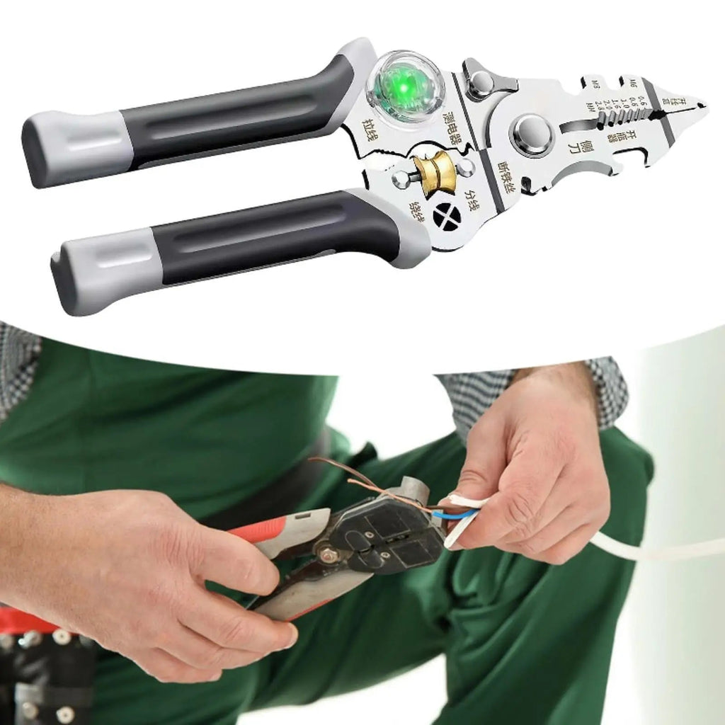 Sikunuo | Multi-Task Wire Stripper Voltage Detector Plier