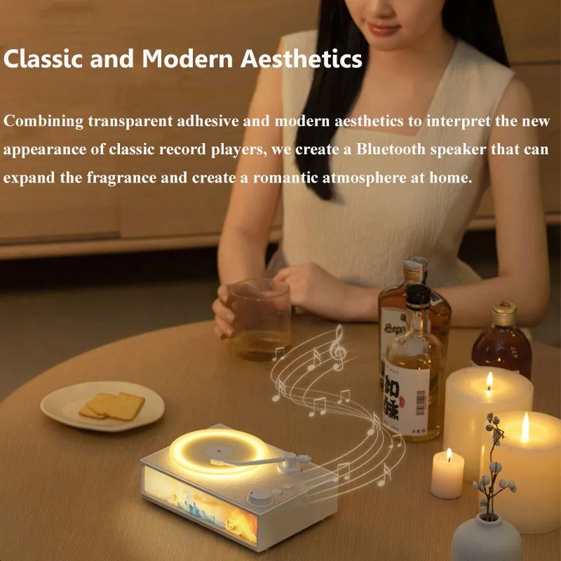 Sikunuo | Vintage Design & LED Mood Lighting Wireless Aromatherapy Speaker