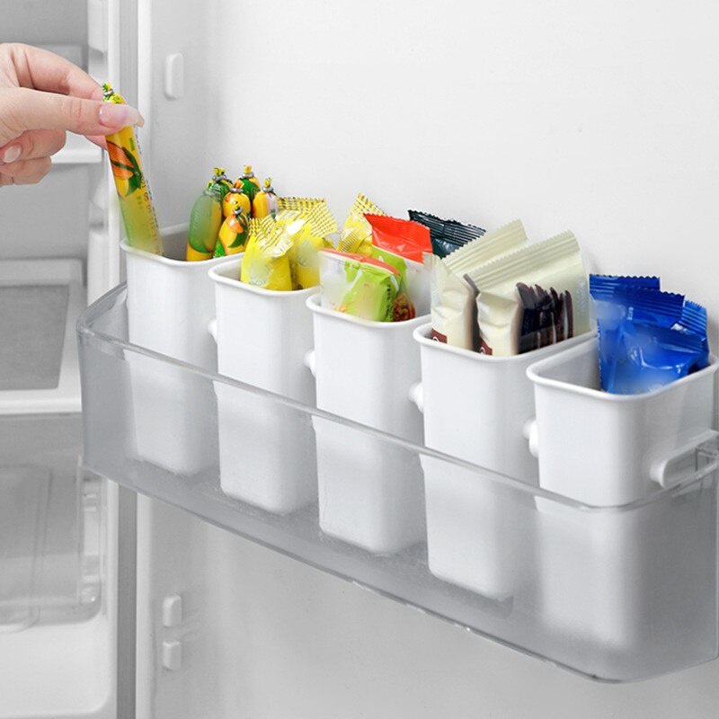 Sikunuo | Side Door Refrigerator Organizer Food Storage Box