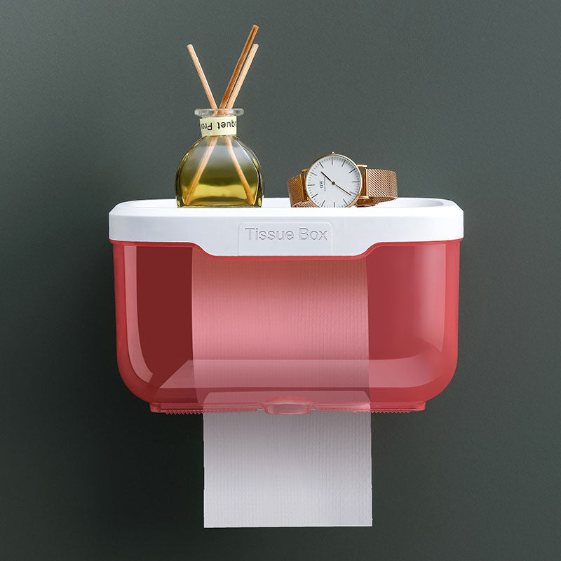 Sikunuo | Wall-Mounted Bathroom Organizer Tissue Box Holder