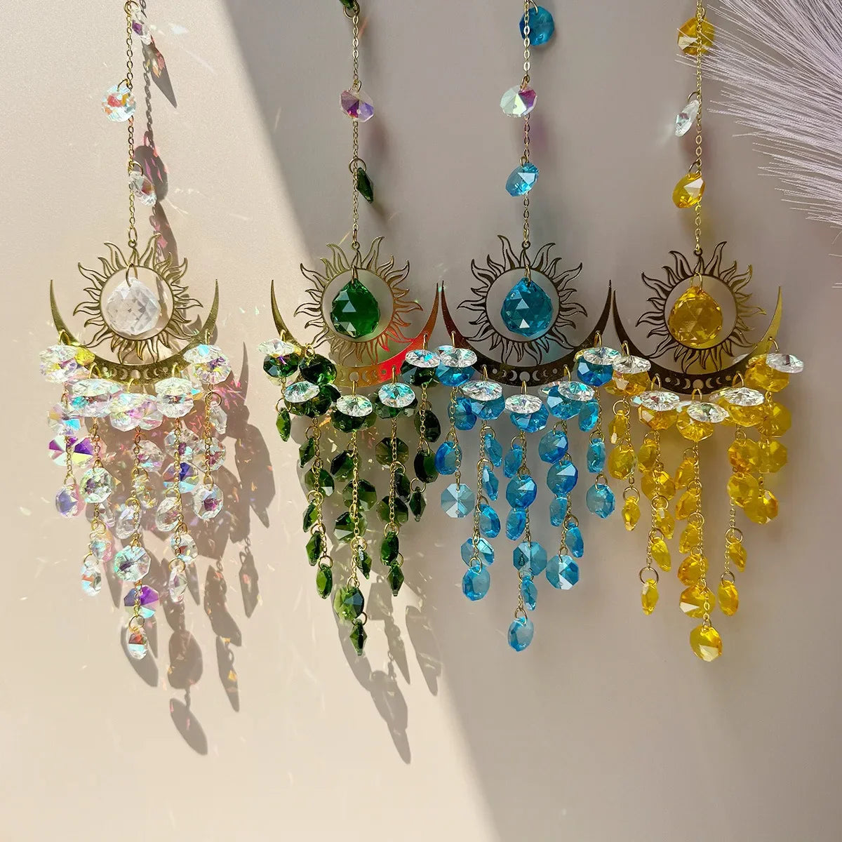 Sikunuo | Radiant Moonlit Quartz Prism Suncatcher