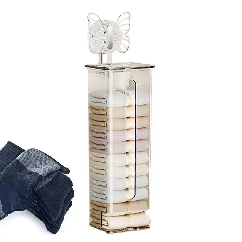 Sikunuo | Transparent Multifunctional Wall-Mounted Sock Organizer