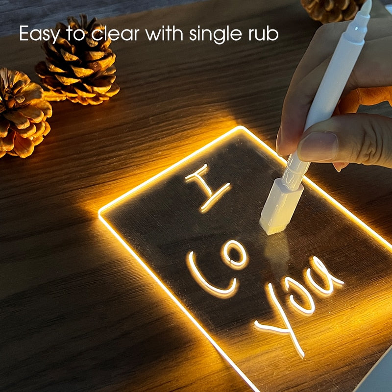 Sikunuo | Creative Note Board Led Table Lamp
