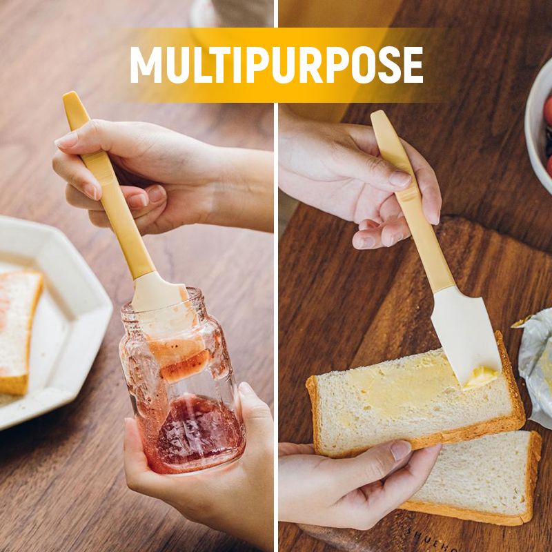 Sikunuo | Silicone Mini Jar Scraper Bake Master  Spatula