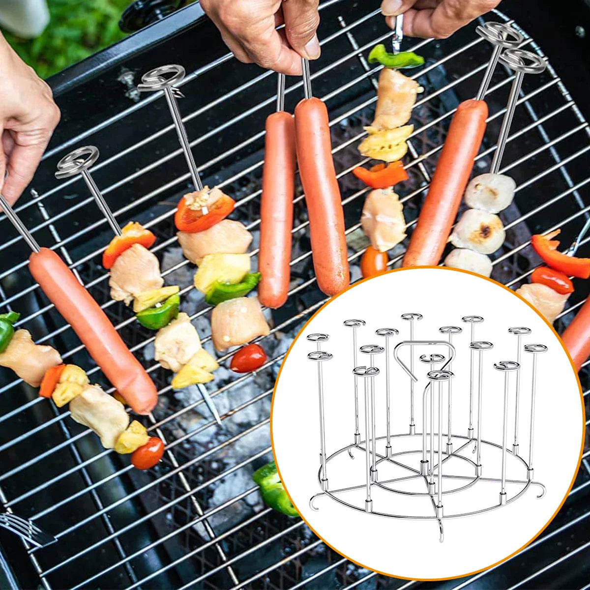 Sikunuo | Air Fryer Vertical Kebab Maker Stand