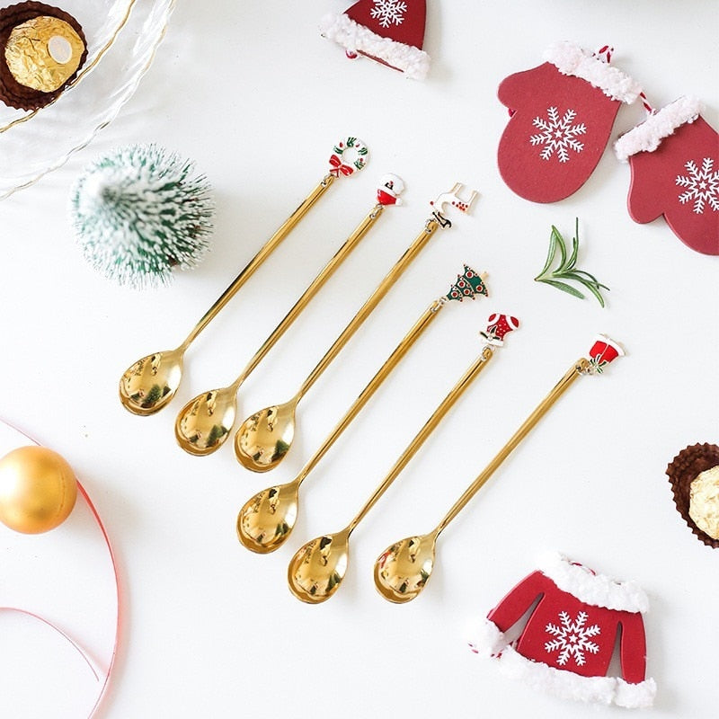 Sikunuo | 4Pcs Christmas Best Wishes Tableware Set