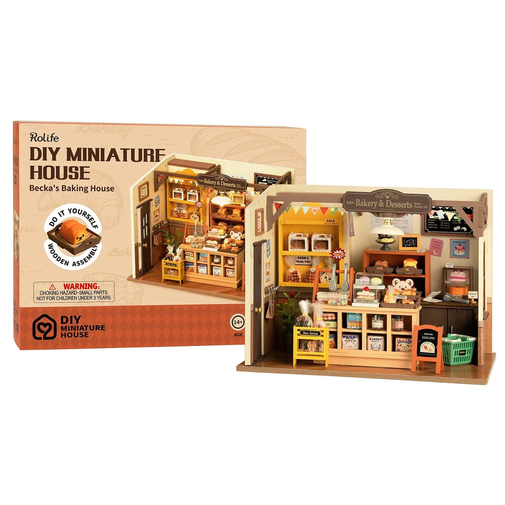 Sikunuo | Miniature Cafe Wooden Assembly DIY Bakery Kit