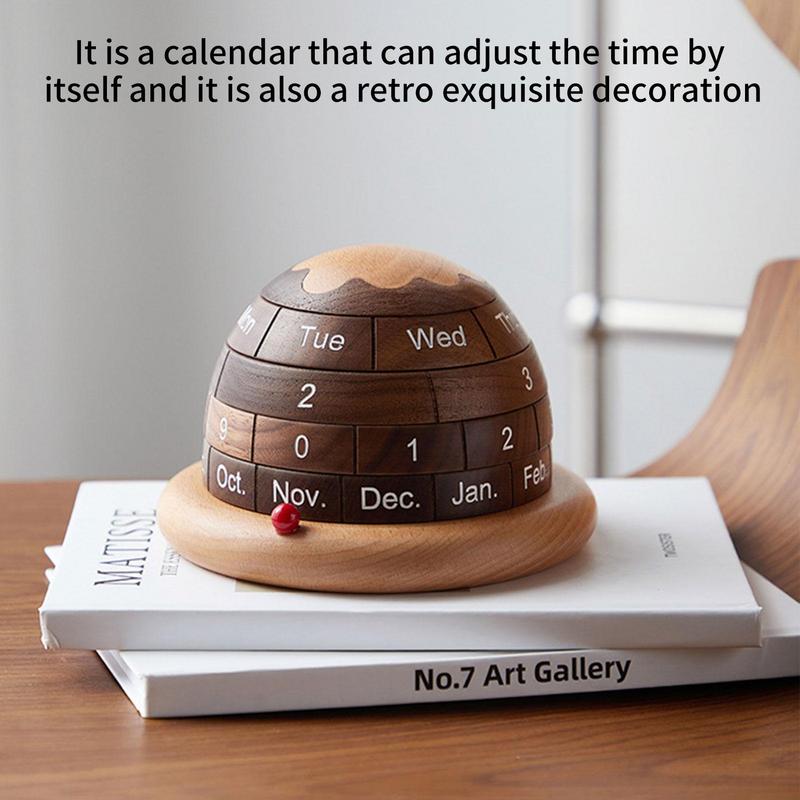Sikunuo | Unique Planet Wooden Table Calendar