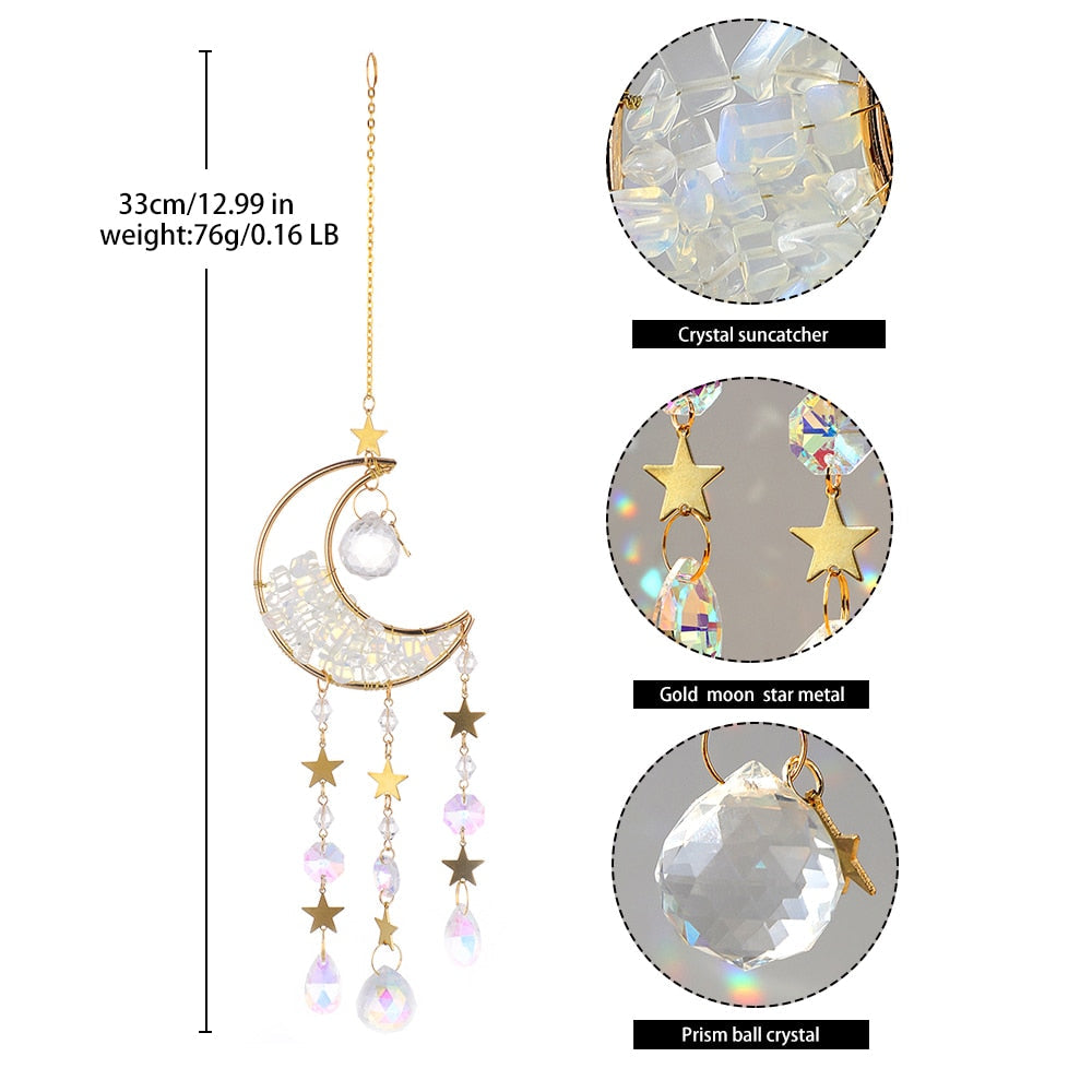 Sikunuo | Crystal Sun Catcher Moon Decor
