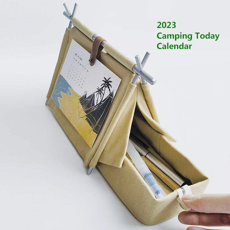 Sikunuo | Camping Dreams Tent Desk Calendar