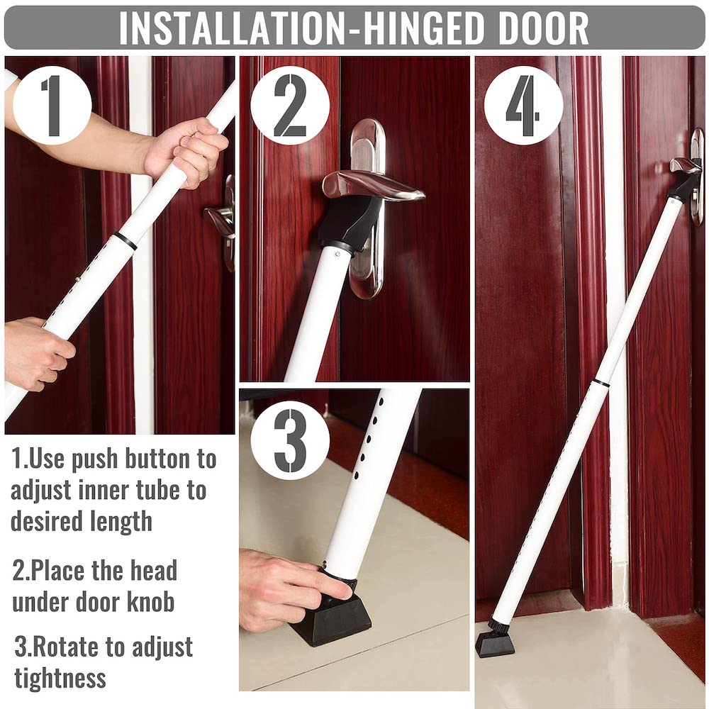 Sikunuo | Adjustable Door Security Safety Bar
