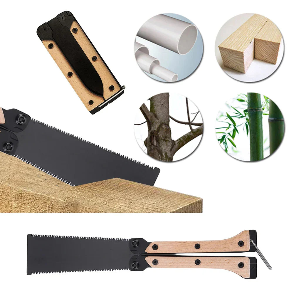Sikunuo | Sharp Double-Sided Mini Foldable Hand Saw