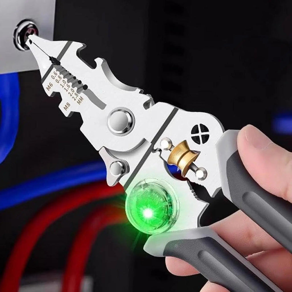 Sikunuo | Multi-Task Wire Stripper Voltage Detector Plier