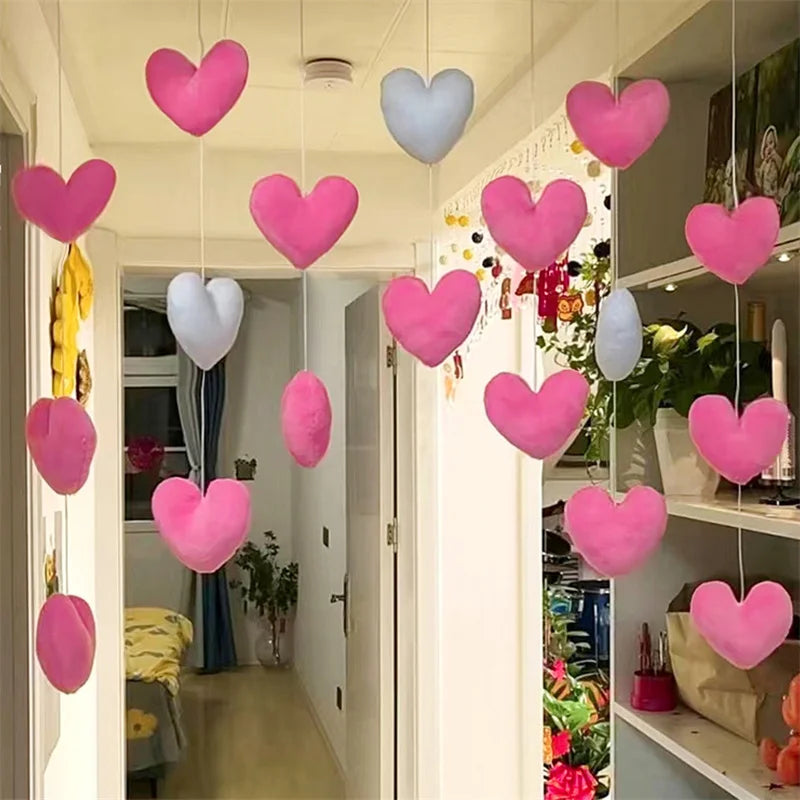 Sikunuo | Cute Hanging Pink Heart Doorway Decor
