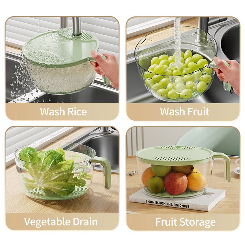 Sikunuo | Easy Rice Washer Filter Strainer Basket