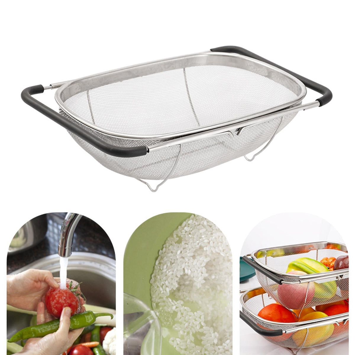 Sikunuo | Over The Sink Telescopic Dish Rack