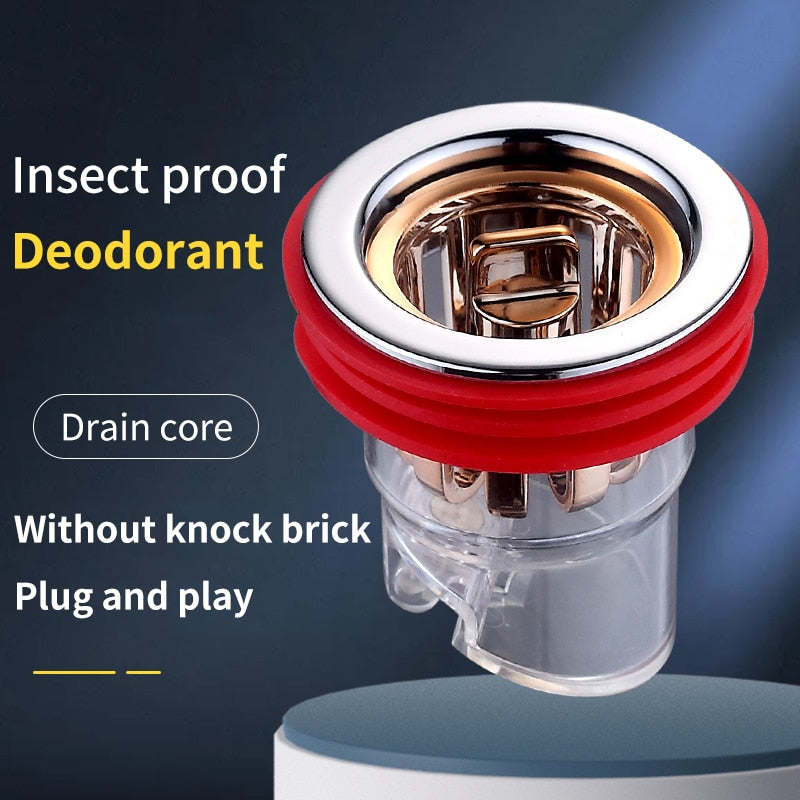 Sikunuo | Safe Bathroom Universal Anti Odor Drain Filter Plug