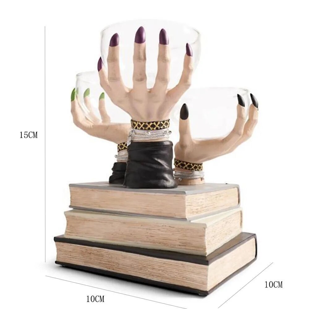 Sikunuo | Witch Hand Vintage Resin Party Snack Holder