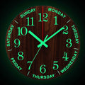 Sikunuo | Nordic Luminous Wood Silent Wall Clock