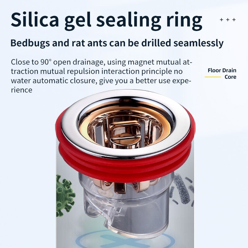 Sikunuo | Safe Bathroom Universal Anti Odor Drain Filter Plug