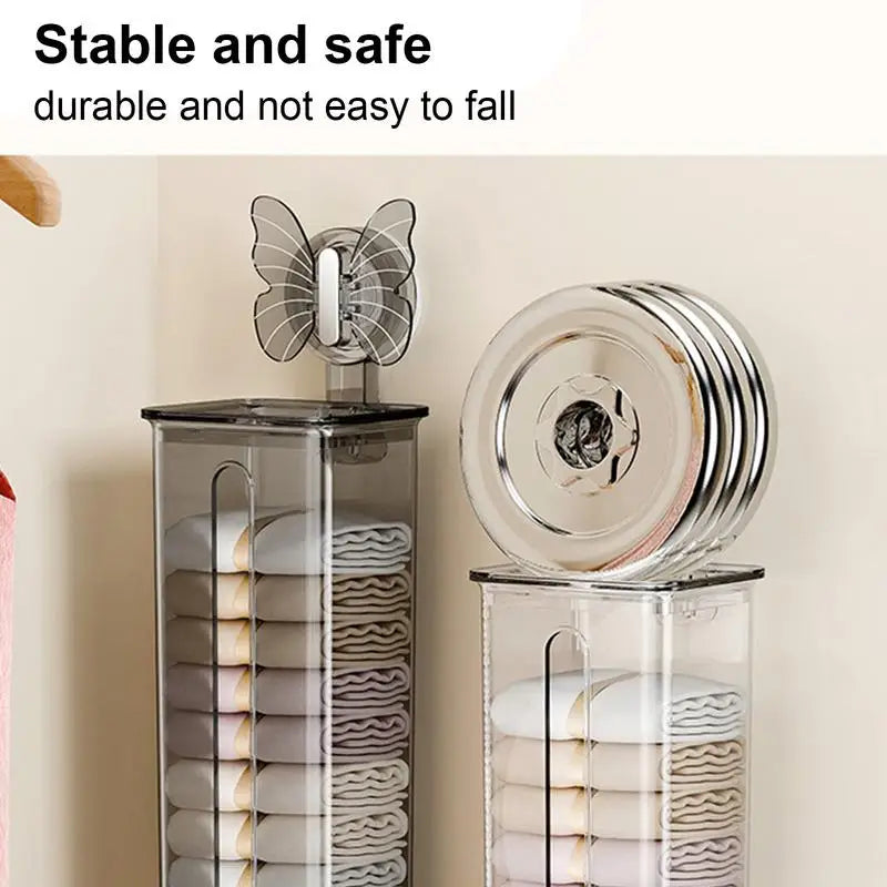 Sikunuo | Transparent Multifunctional Wall-Mounted Sock Organizer