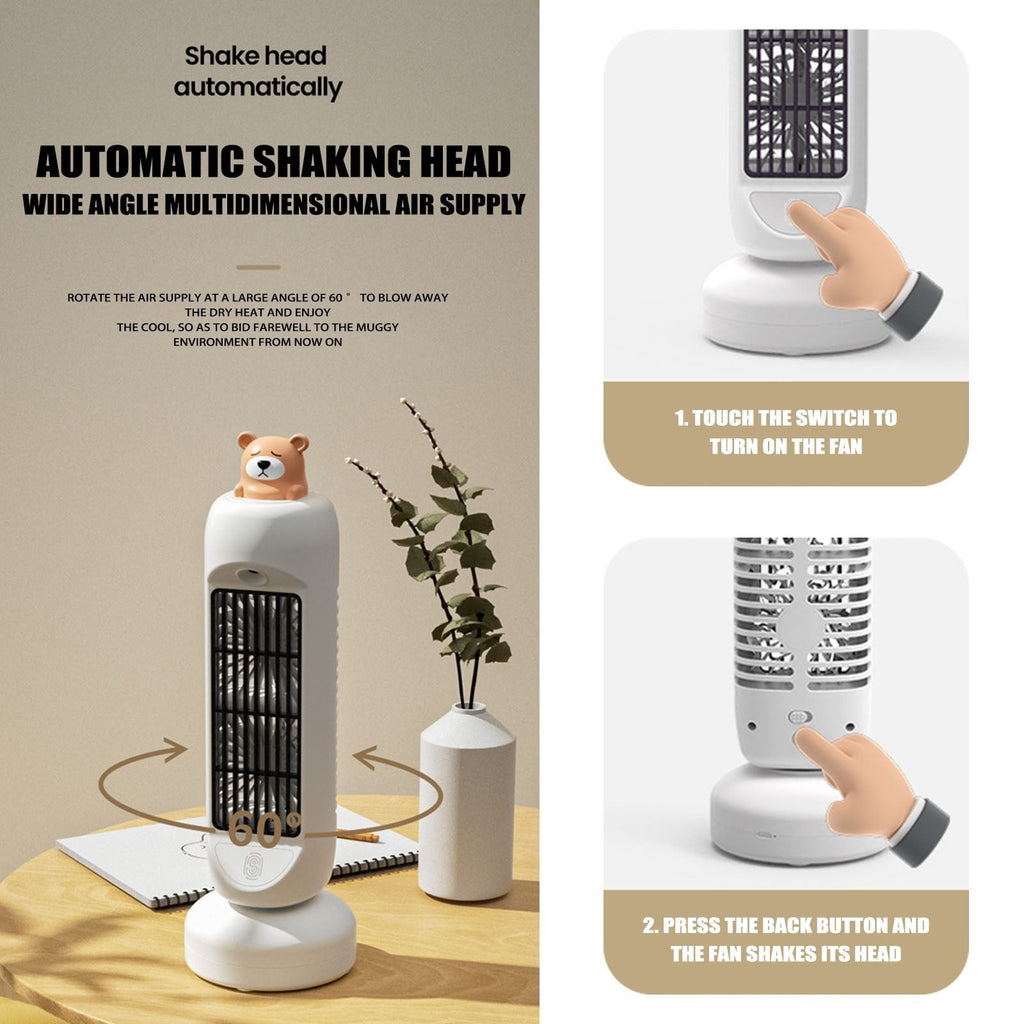 Sikunuo | Mini Bear Air Cooler Humidifier Fan