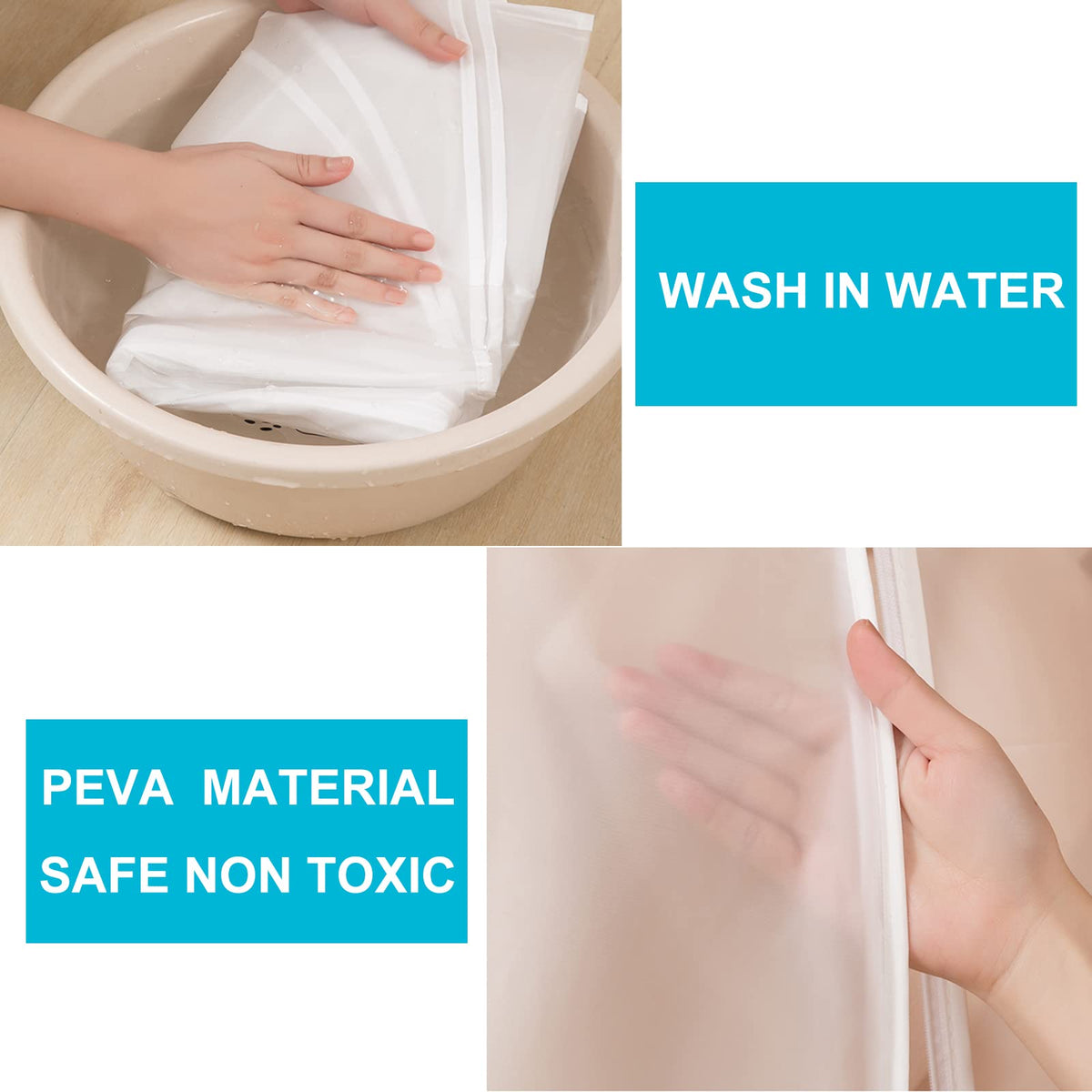 Sikunuo | Home Organizer Dust Cover Clothes Storage Wardrobe Bag