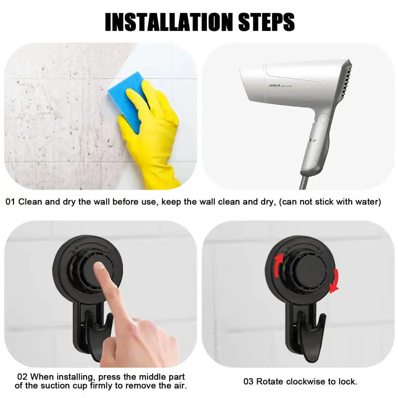 Sikunuo | Max Hold Vacuum Suction Cup Hook