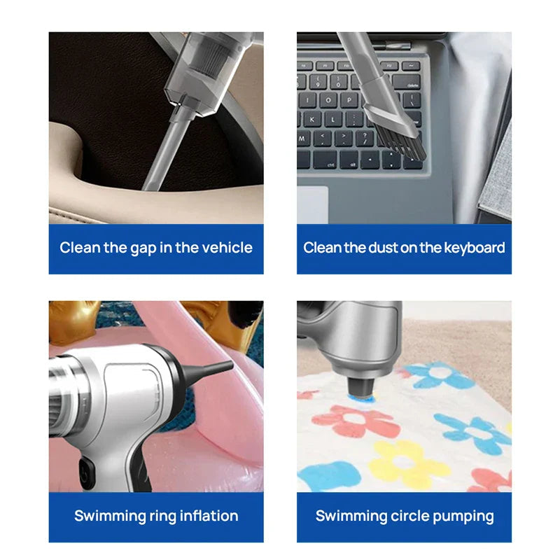 Sikunuo | 3in1 Strong Suction Wireless Handheld Vacuum Cleaner