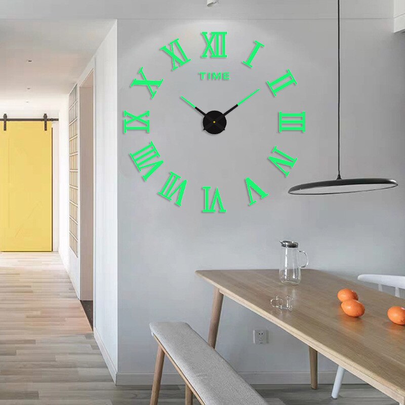 Sikunuo | 3D Luminous Silent Wall Clock