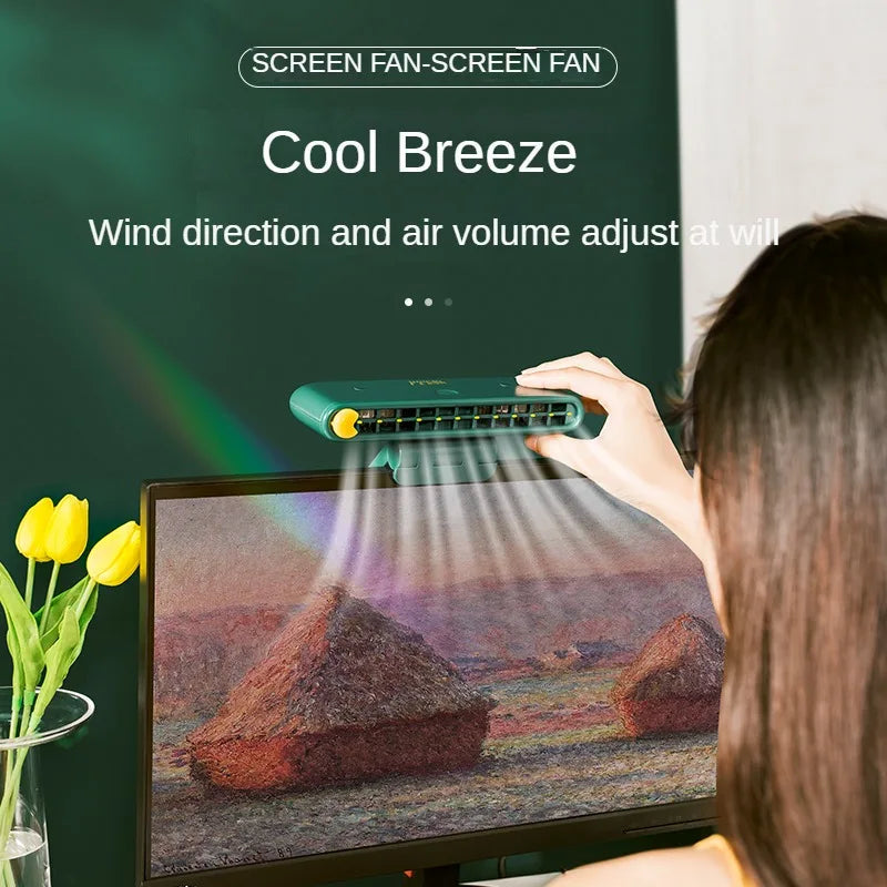 Sikunuo | Turbo Strong Airflow Screen Hanging Cooling Fan