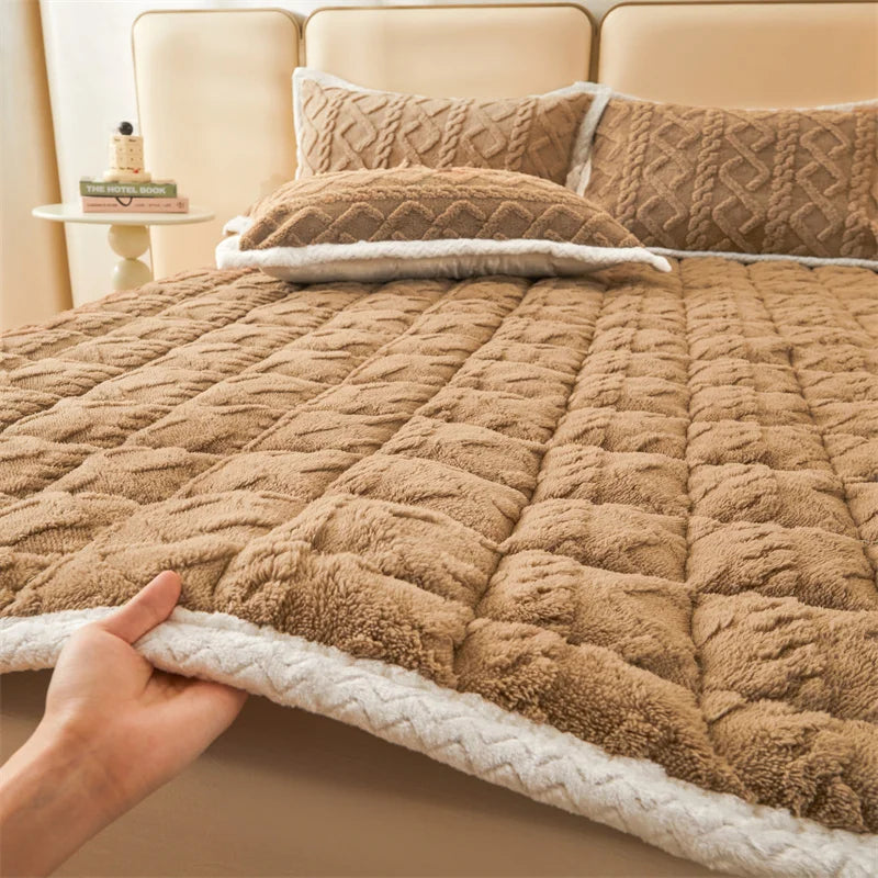 Sikunuo | Thick Warm Winter Blanket Mattress Pad