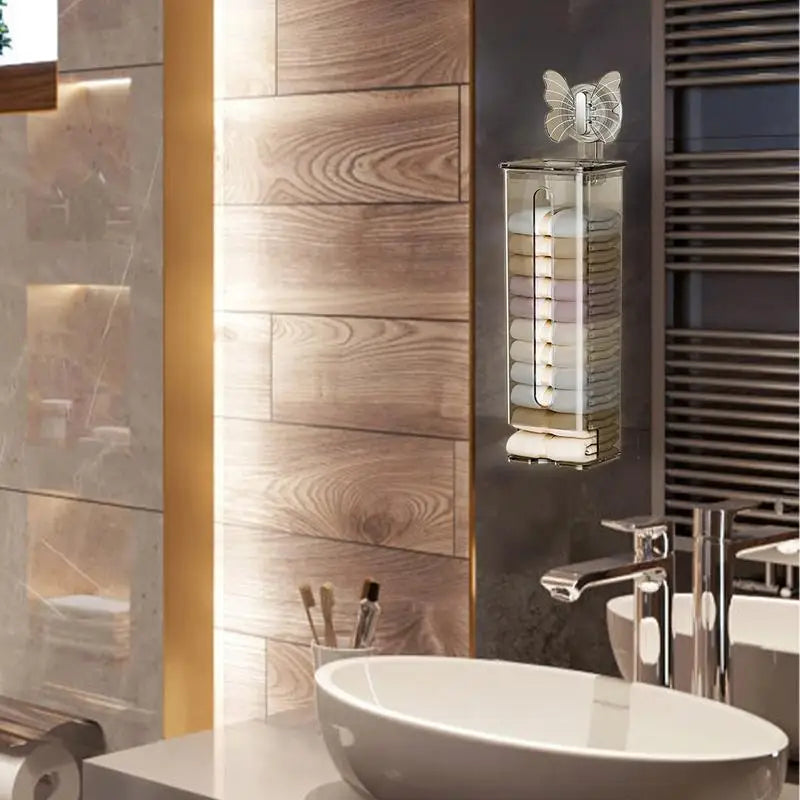 Sikunuo | Transparent Multifunctional Wall-Mounted Sock Organizer