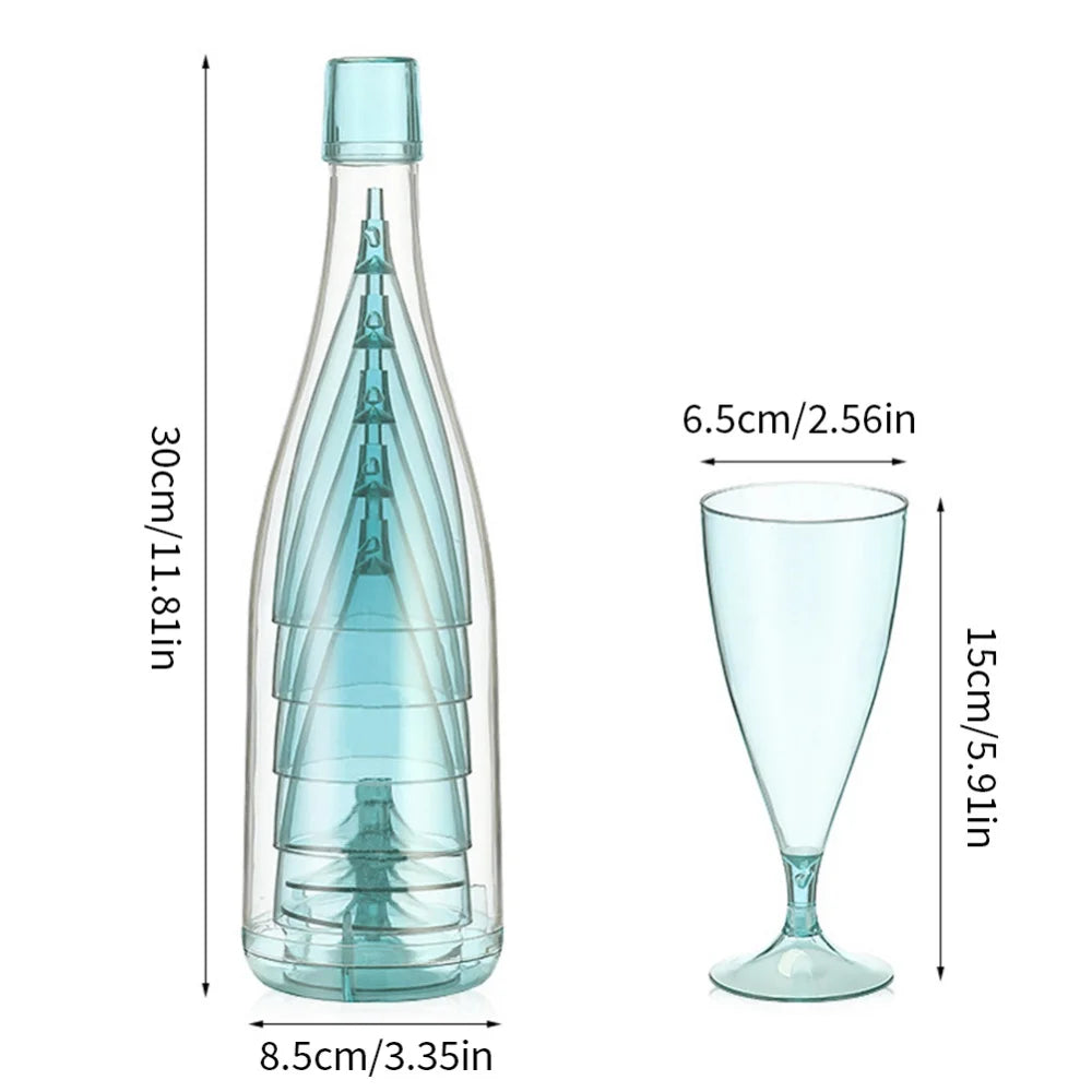 Sikunuo | Portable Travel Wine Glass Bottle Set