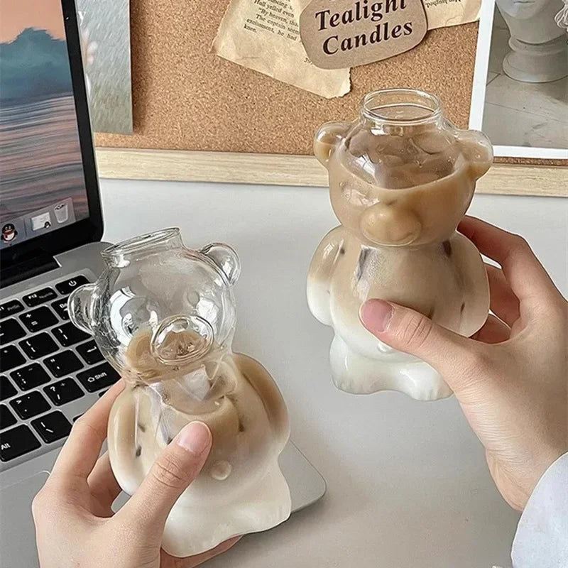 Sikunuo | Happy Bear Glass Coffee Mug