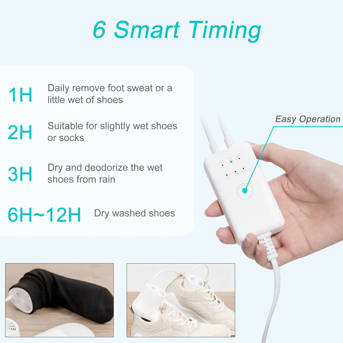 Sikunuo | Modern Quick Clean Deodorizing Shoe Dryer