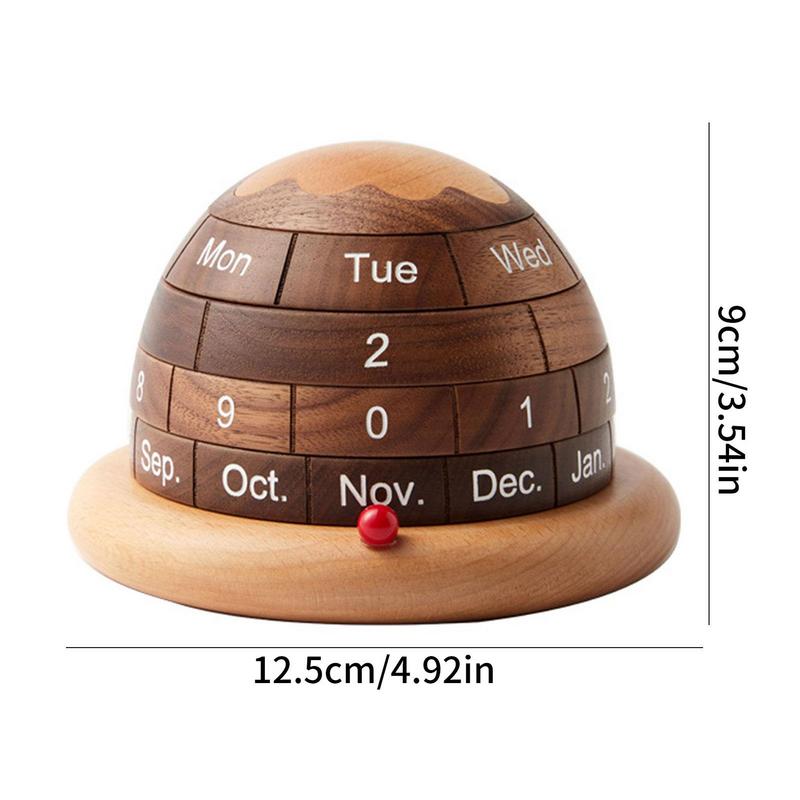 Sikunuo | Unique Planet Wooden Table Calendar