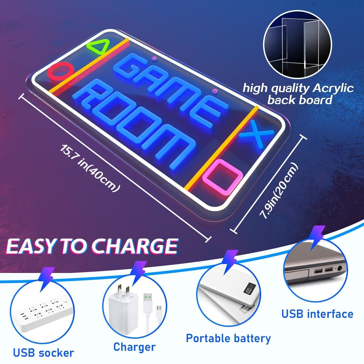 Sikunuo | Game Room Dimmable Led Neon Sign