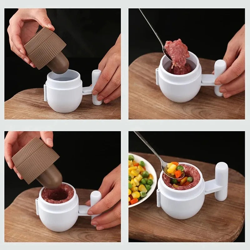 Sikunuo | Easy Press Non-Stick Stuffed Meatball Maker Mold