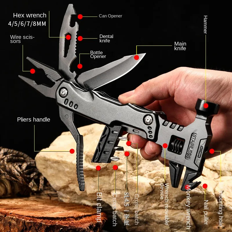 Sikunuo | Premium Stainless Steel Compact Outdoor Helper Tool