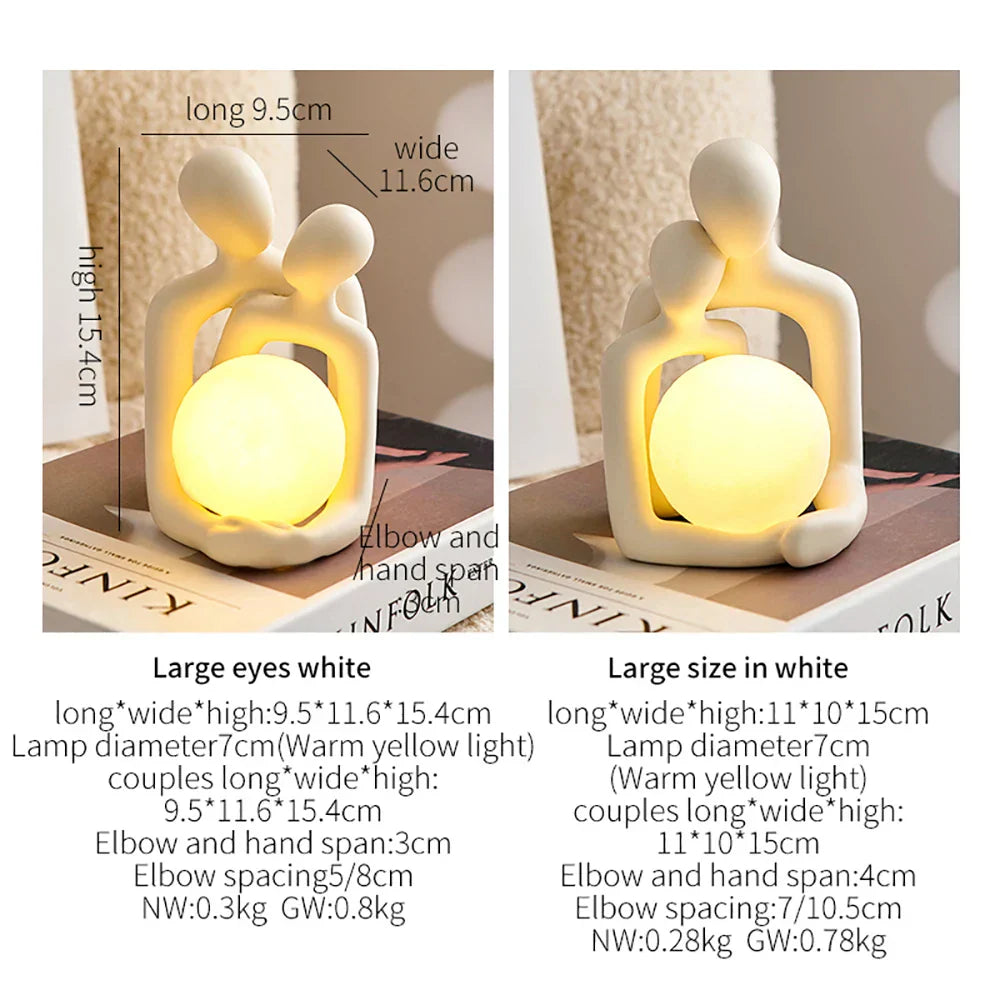 Sikunuo | Eternal Bond Love Couple Night Decor Lamp