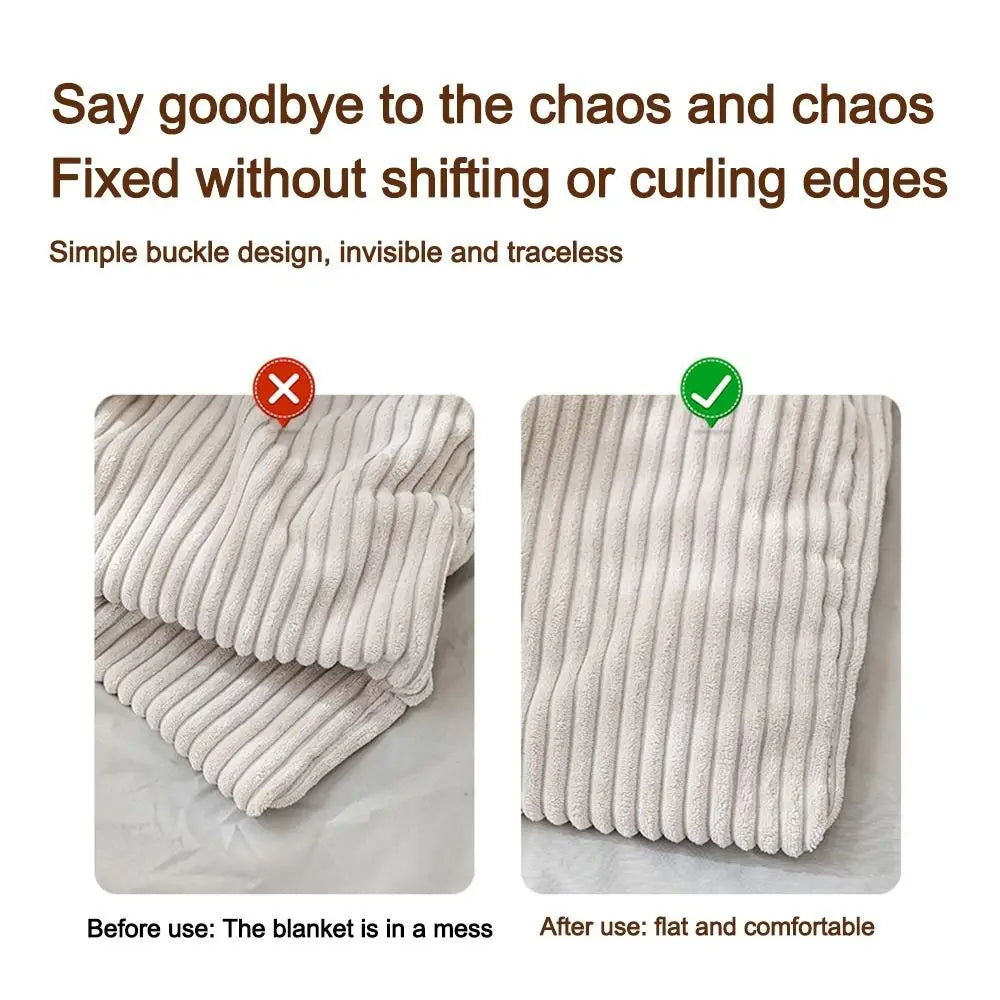 Sikunuo | Stay Put Anti-Slip Easy Duvet Cover Snap Clip Set