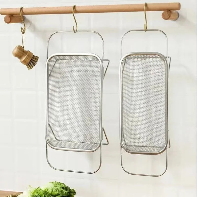 Sikunuo | Space-Saving Over-Sink Mesh Strainer Rack