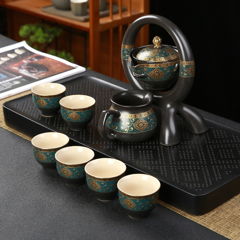 Sikunuo | Ceramic Charm Far East Style Semi-Automatic Teapot