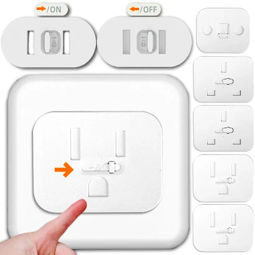 Sikunuo | Slide Lock Protective Childproof Power Socket Cover