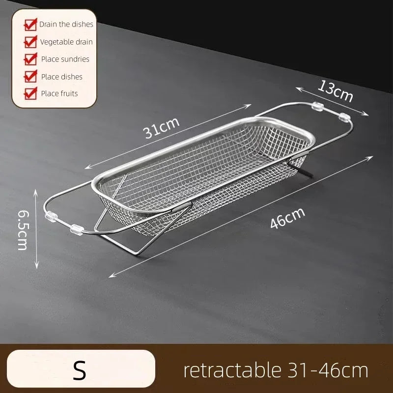 Sikunuo | Space-Saving Over-Sink Mesh Strainer Rack