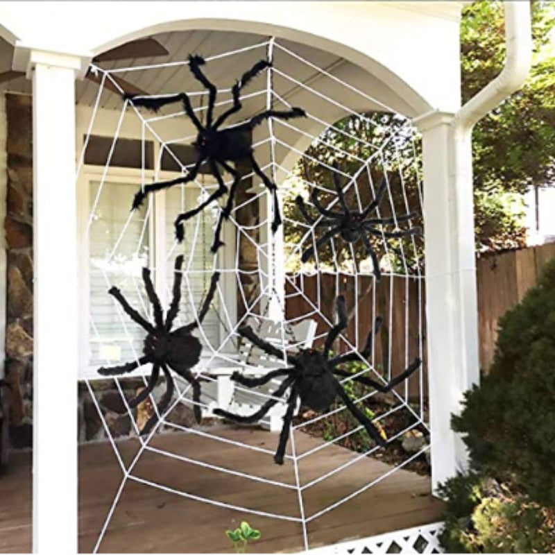 Sikunuo | Big Black Spider Halloween Party Decoration