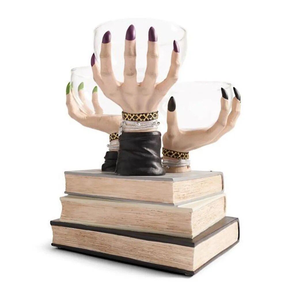 Sikunuo | Witch Hand Vintage Resin Party Snack Holder