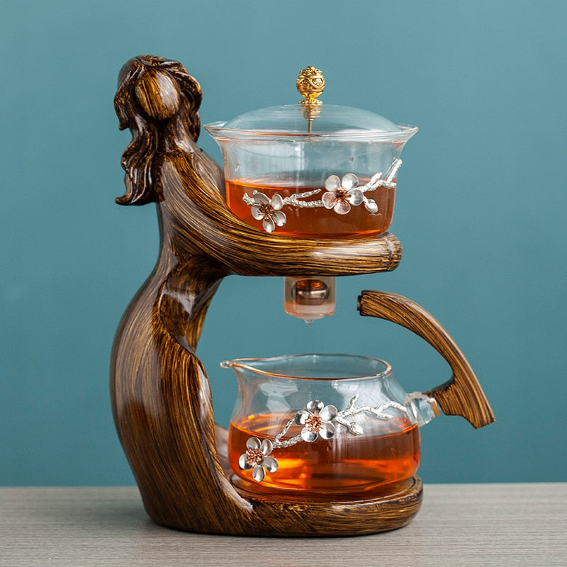 Sikunuo | Dreamy Mermaid Wooden Teapot